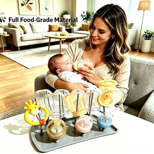 Baby Bottle Drying Rack: Large Vertical Bottle Dryer Rack Holder - Image 2