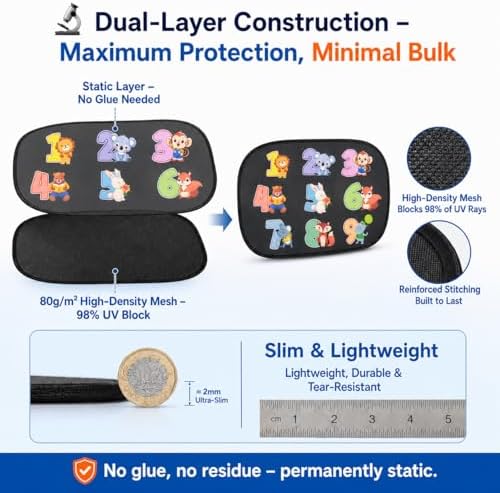 Car Window Shade for Baby -Glare Shield and UV Rays Protection for Your Child - Image 7