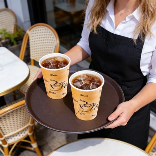 Lamosi 500 Pack 12 oz Coffee Cups, Disposable Paper Cups No Lids - Image 5
