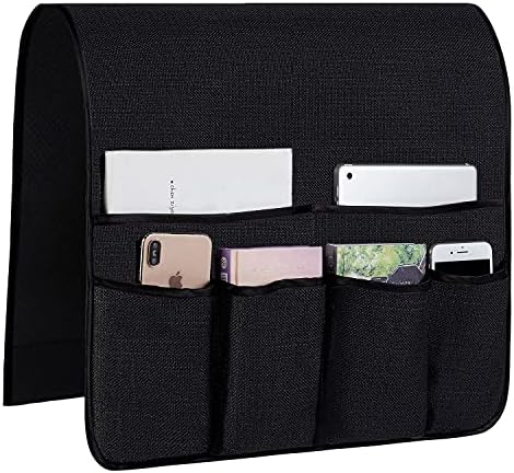 Sofa Armrest Organizer Non-Slip Arm Chair Hanging Caddy Remote Control Holder by FLYILY