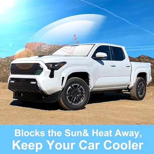 TINGLU Sun Shade for Toyota Tacoma 2016-2024 2025 2026 Accessories Windshield - Image 5