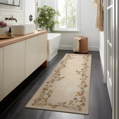 Hallway Runner Rug Non Slip: 2'6"x8' Washable Kitchen Rugs Carpet Runner - Image 4