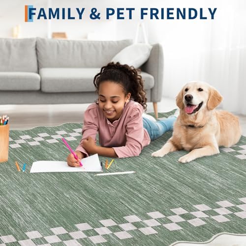 GarveeHome Washable Runner Rug 2x10 Modern Bordered Hallway Runner Rugs - Image 4