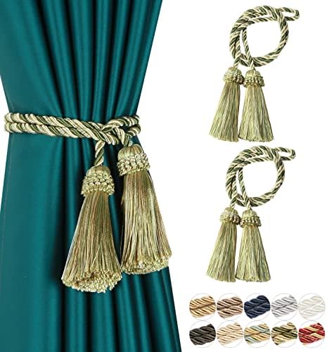 Curtain Tiebacks Handmade Curtain Holdbacks Rope by fenghuangwu