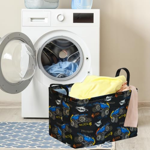 Rectangular Letter Monster Truck Storage Basket - Image 3