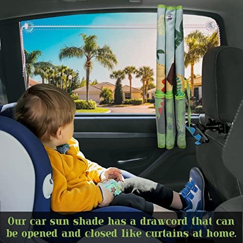 DIZA100 Car Window Shade for Baby, 2 Pack Car Sun Shades - Image 3