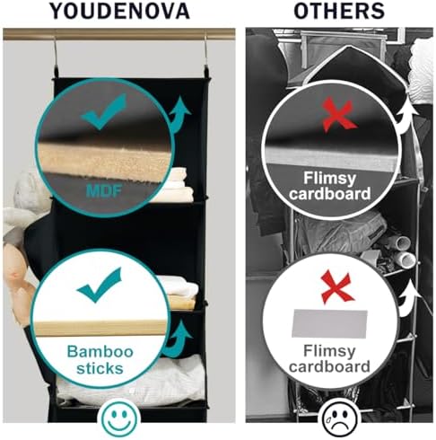 YOUDENOVA Hanging Closet Organizer and Storage, 2 Packs - Image 5