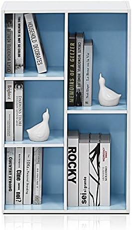 Furinno LUDER Book Shelf, 5-Cube Bookshelf, Reversible Bookcase, 9.4 x 19.5 x - Image 6