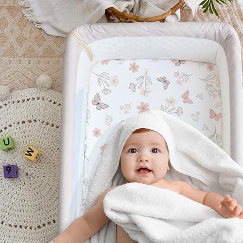 4 Pack Bedside Bassinet Sheets - Image 3
