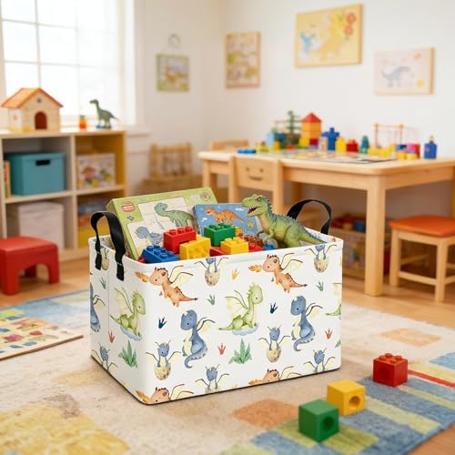 Rectangular Collapsible Parent Child Dragon Storage Basket Organizer - Image 6