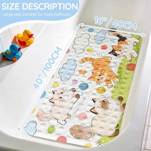 Kids Bathtub Mat, Non Slip Cartoon Bath Mat - Image 2