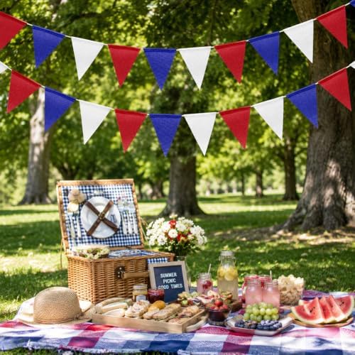 G2PLUS Triangle Flag Bunting, Pennant Banner and Decorative Garland - Image 7