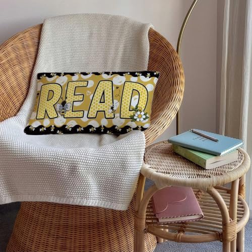 Bee Classroom Decor 12x20 Read Pillow Cover - Image 4