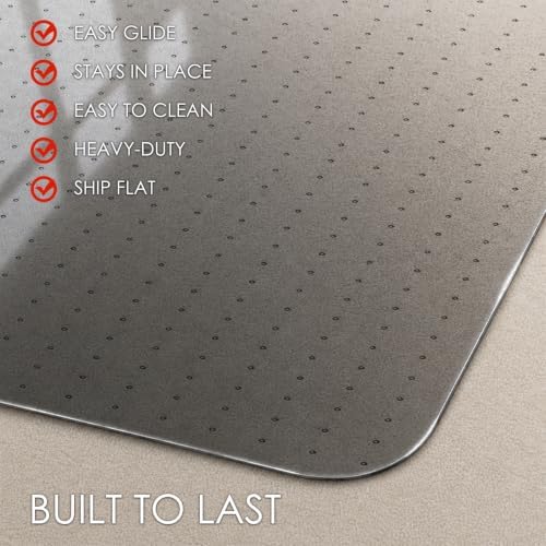 Kuyal Office Chair Mat for Carpet, Heavy Duty Computer Chair Mat - Image 5