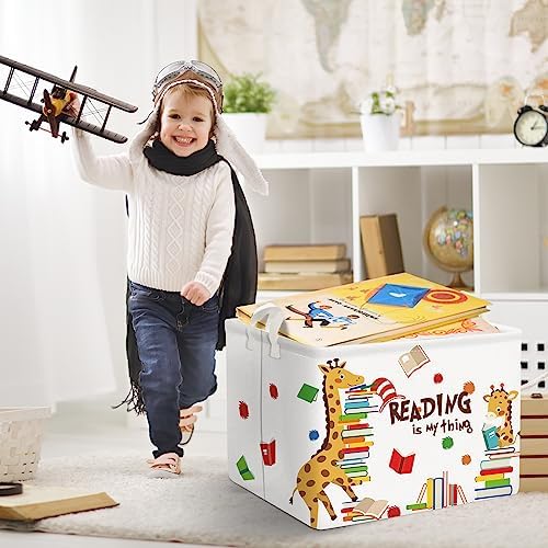 Clastyle Large Reading Corner School Classroom Book Basket Toy Nursery Bin - Image 2