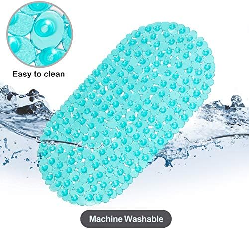 WELTRXE Pebbles Bath Mat Oval Non-Slip Bathtub Mat - Image 6