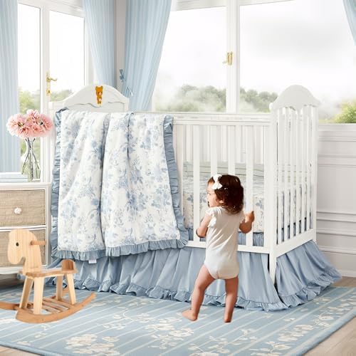 Brandream French Country Toile Crib Bedding Set - Image 3