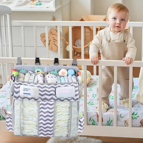 Accmor Changing Table Diaper Organizer, Hanging Diaper Caddy Organizer Stacker - Image 2