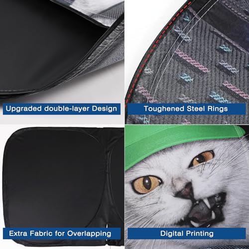Car Windshield Sun Shade UV Reflector Foldable Front Window SUV - Image 4