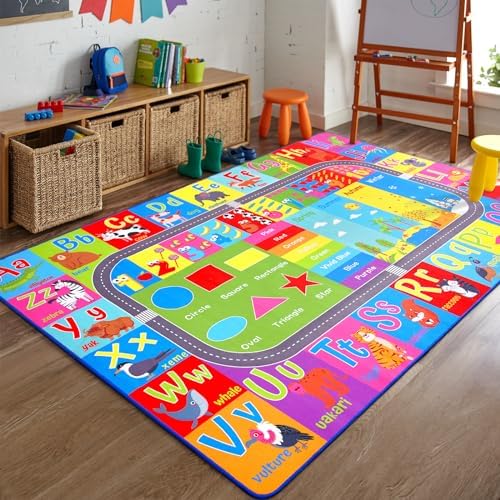 HOMORE Kids Educational Rug, 5x7 Kids Collection Area Rug - Image 4