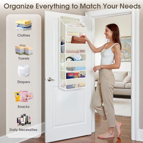 1Pack Over The Door Organizer Large Capacity Hanging Storage Room Organizer - Image 6