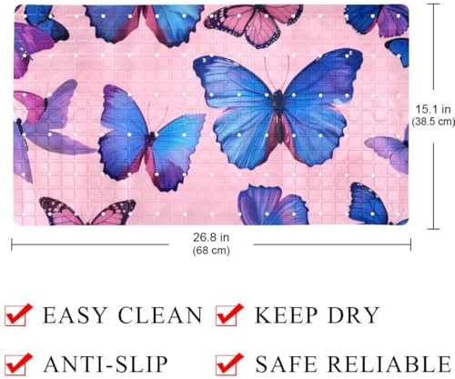 Non Slip Shower Mat Bathtub Mat 15.1x26.8 Inch, Quick Dry Bath Mat - Image 4