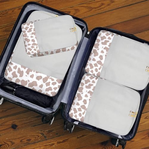4 Set Packing Cubes Travel Luggage Organizers Compression cubes - Image 6