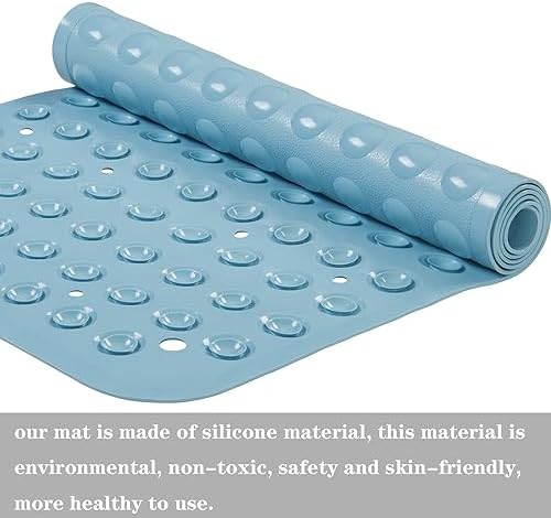 YANZIFLY Bathtub Mat for Shower: Soft Silicone Bath Mat Non Slip - Image 6