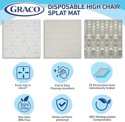 Graco Baby Disposable Splat Mats, 30 Sheets - Image 4