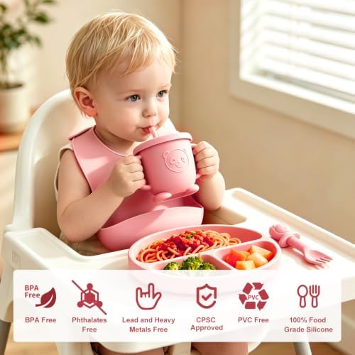 Silicone Baby Feeding Utensils Set - Image 2