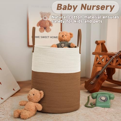 JMvicyroam 100L Cotton Rope Laundry Basket Hamper - Image 2