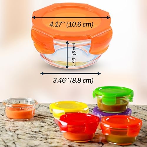 8 Oz Small Glass Food Storage Containers - Image 4