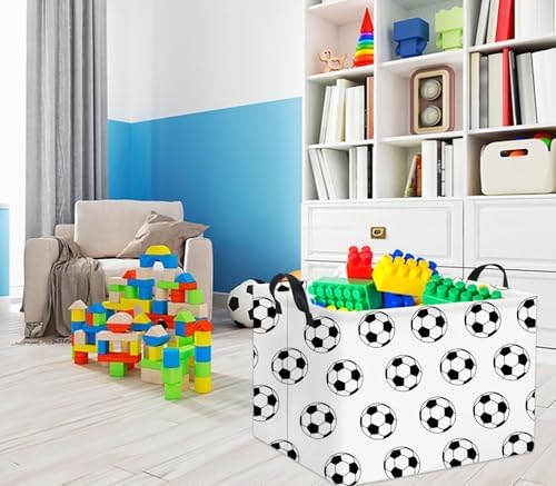 Rectangular Soccer Basket Kids Baby Storage Basket Cute Kids Toy Storage Bin - Image 3