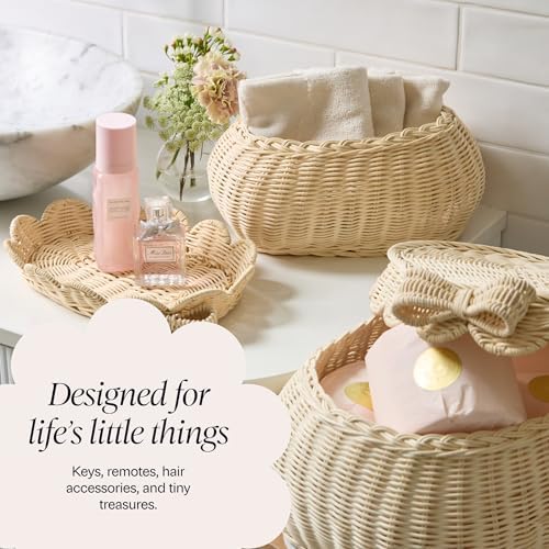 BEBE BASK Original Scalloped Bow Basket - Image 6