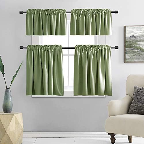 DONREN Sage Green Window Valances - Image 4