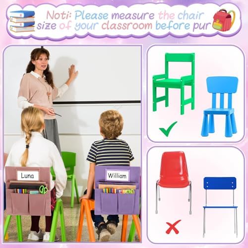gisgfim 12 Pcs Small Chair Pockets - Image 6