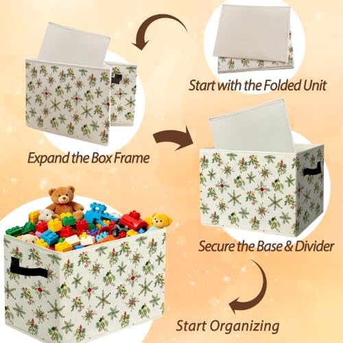 Vintage Christmas Holly Storage Box - Image 6