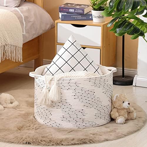 KAKAMAY Large Blanket Basket, Woven Baskets - Image 3