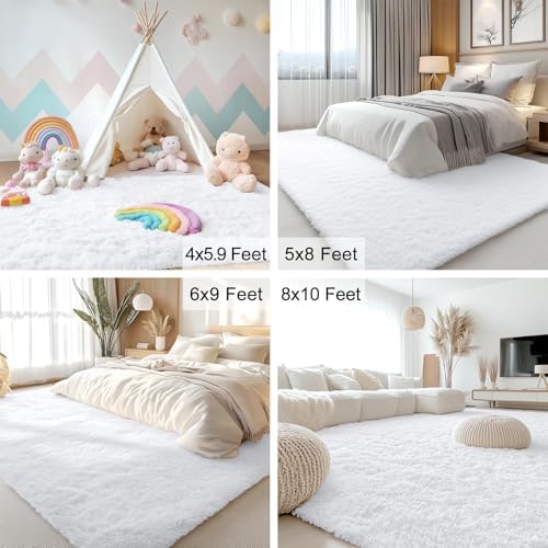OLANLY 6x7 Area Rugs for Living Room Bedroom, Machine Washable Soft Fluffy - Image 6