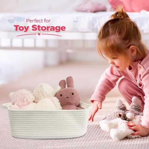 XUANGUO Medium Woven Cotton Rope Storage Basket - Image 5