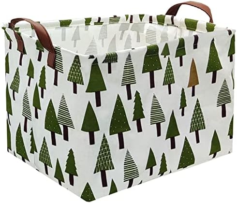 Tree basket, Laundry Basket Green Hamper Fabric Laundry Hamper, by FXOCSHE
