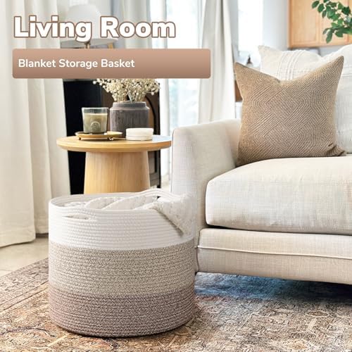 Goodpick Woven Basket for Blankets & Toys, Nursery & Living Room Decor - Image 2