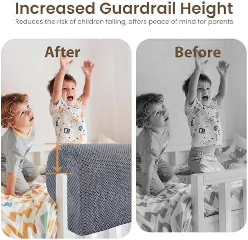 Toddlers' Bed Rail Bumpers Protector, Children's Bed Guardrail Padding - Image 5