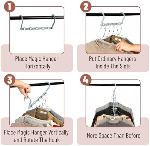 Mr. Pen- Space Saving Hangers, 360° Rotating Hooks - Image 5
