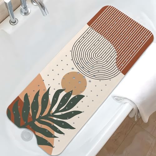 Rainbow Bathtub Mat Non Slip, Boho Baby Bath Mat by Unknown