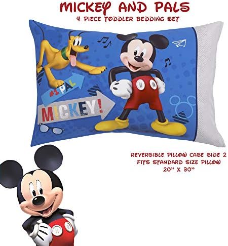 Disney Mickey Mouse and Pals 4 Piece Toddler Bedding Set - Image 7