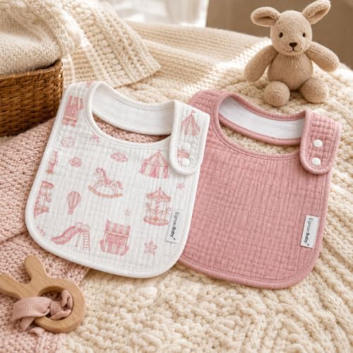 Muslin Baby Bibs for Drooling and Teething, Bibs for Boys Girls - Image 7