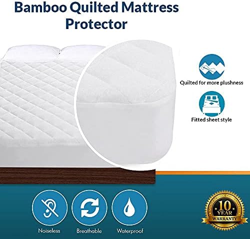 PlushDeluxe Crib Mattress Protector, 100% Waterproof, Ultra Soft Viscose Made - Image 4