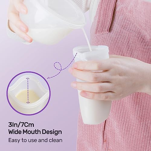 Nuliie 7 Pcs Silicone Breastmilk Storage Bags Reusable, 8oz/240ml Double - Image 3