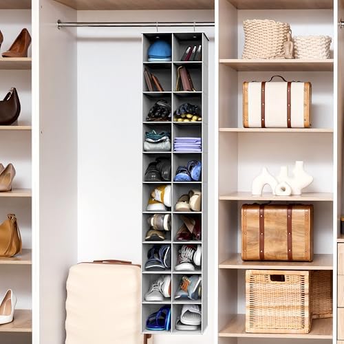 Simple Houseware 20 Section Shelves Hanging Shoes Organizer - Image 2